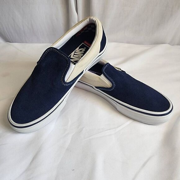 Vans Skate Slip On Dress Blues Turtledove Size Men's 5 Women's 7 - Picture 1 of 13
